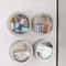 Magnetic Fridge Organiser, Round Tin Box with Magnet, Kitchen Spice Storage Box, Home Office Organisers