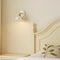 Modern Minimalist Floral White Ceramic LED Bedside Wall Lamp Bedroom Living Room Indoor Lighting Fi 4