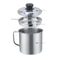 Kitchen Oil Container Can with Strainer, Bacon Grease Storage for Cooking and Frying Oil