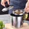 Kitchen Oil Container Can with Strainer, Bacon Grease Storage for Cooking and Frying Oil