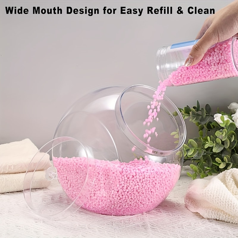 Laundry Pods Container with Lid, Wide Mouth Storage Box for Laundry Room Organization