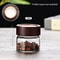 Simple Airtight Glass Canister Wood Lid Storage Jar Coffee Beans Storage Container 6