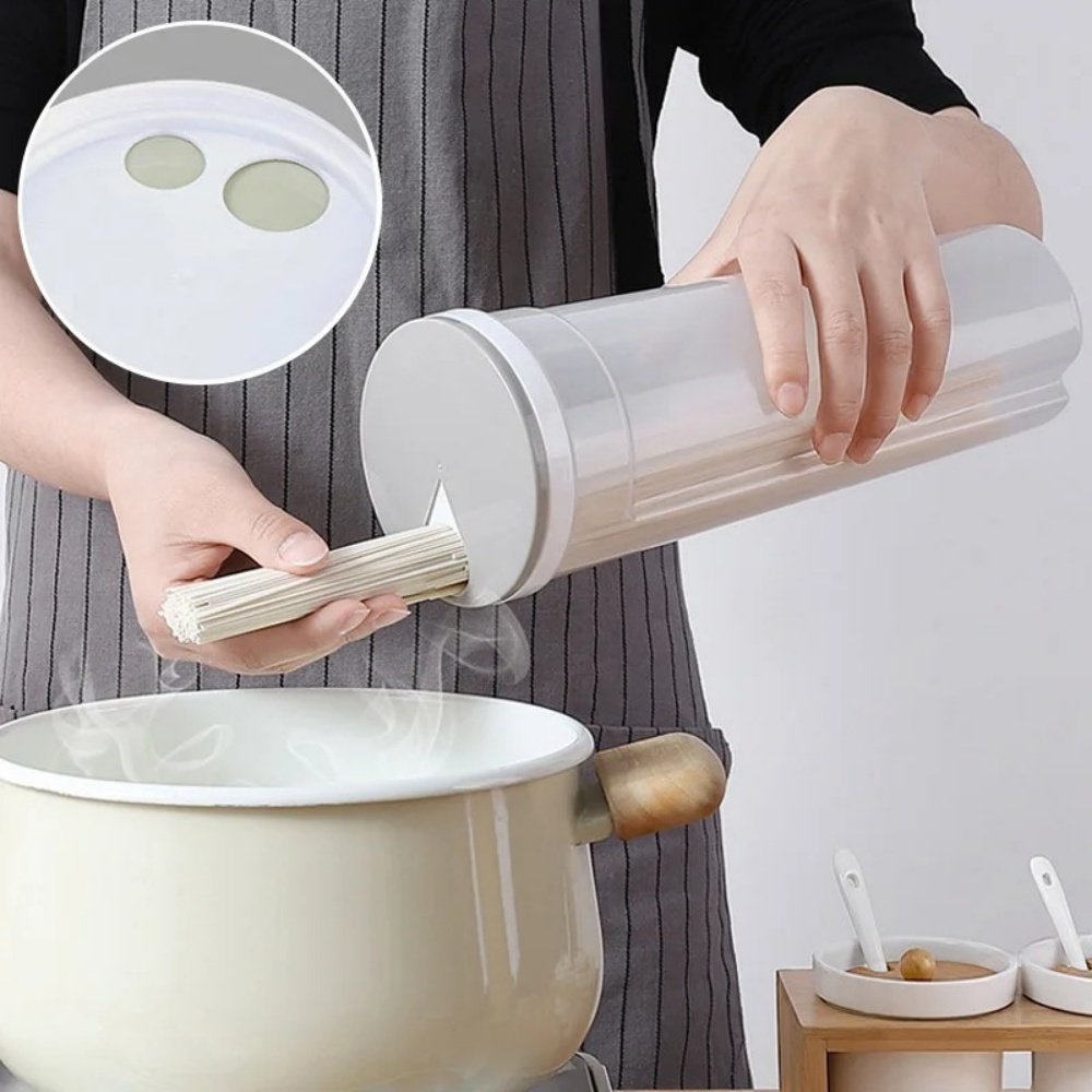 Food Storage Containers with Airtight Lid, Pasta Portion Control Kitchen Storage Jar for Flour, Sugar, Oats, Cereal Bean