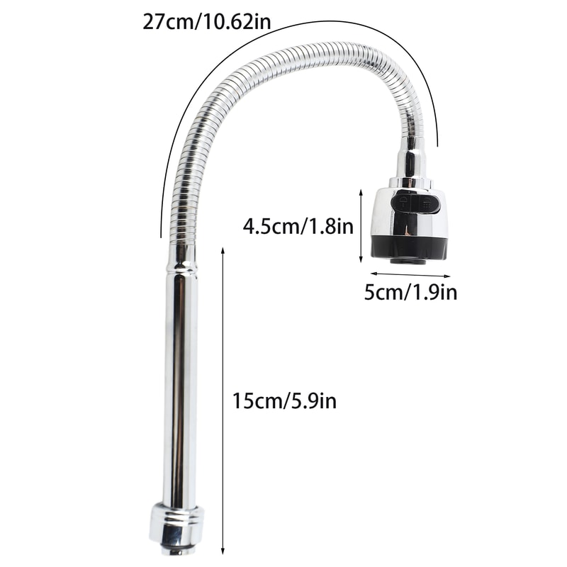 Waterfall Faucet, Stainless Steel Chrome-Plated, Corrosion-Resistant, Sturdy and Durable