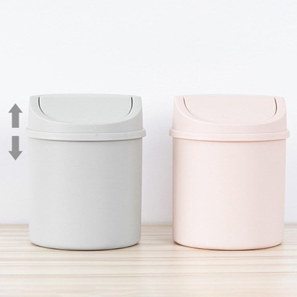 Mini Desktop Bin With Lid Small Trash Can For Tabletop Bedroom Waste Bin With Durable ScrewOff Caps 3