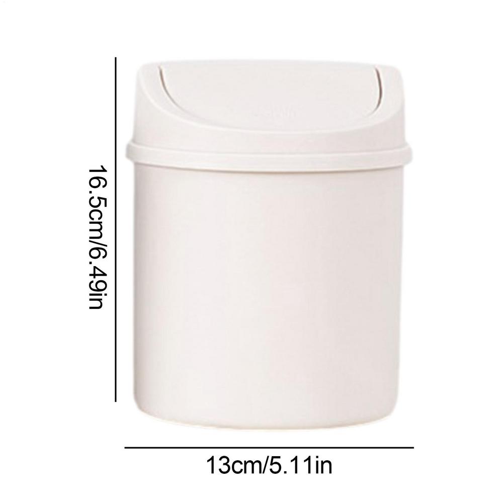 Mini Desktop Bin With Lid Small Trash Can For Tabletop Bedroom Waste Bin With Durable ScrewOff Caps 8