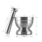 Stainless Steel Spice Grinder With Mortar and Pestle, Herb Grinder Bowl, Seasoning Mill, Pill Crusher