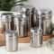 Stainless Steel Multi-purpose Seasoning Jar, Spice Pepper Shaker, Toothpick Holder, Salt and Sugar Bottle with Rotating