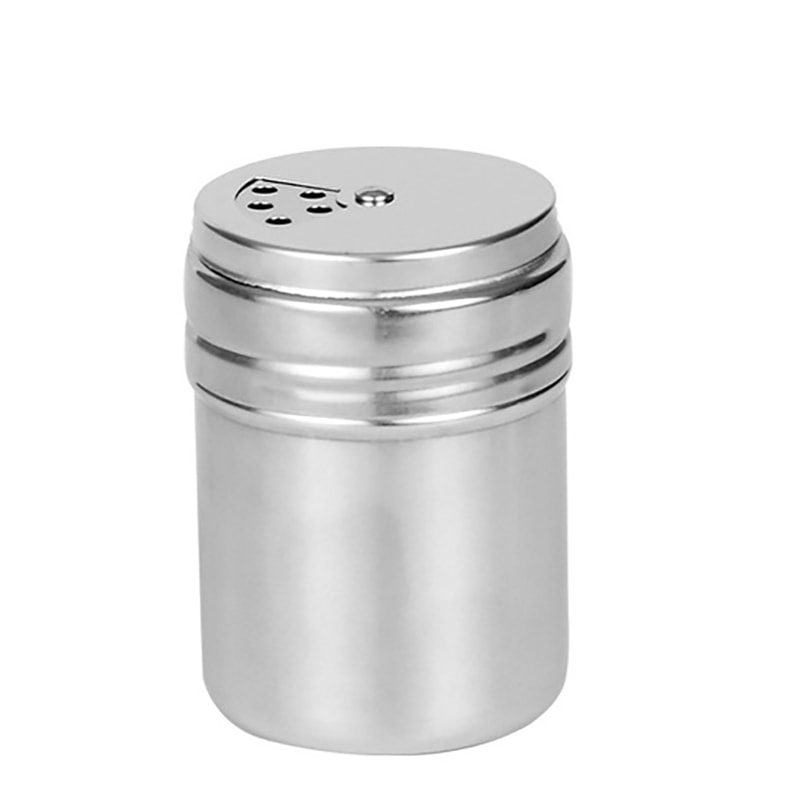 Stainless Steel Multi-purpose Seasoning Jar, Spice Pepper Shaker, Toothpick Holder, Salt and Sugar Bottle with Rotating