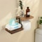 Wooden Wall Mounted Toilet Paper Holder Hanging Tissue Roll Dispenser Iron Tissue Holder Bathroom A 3