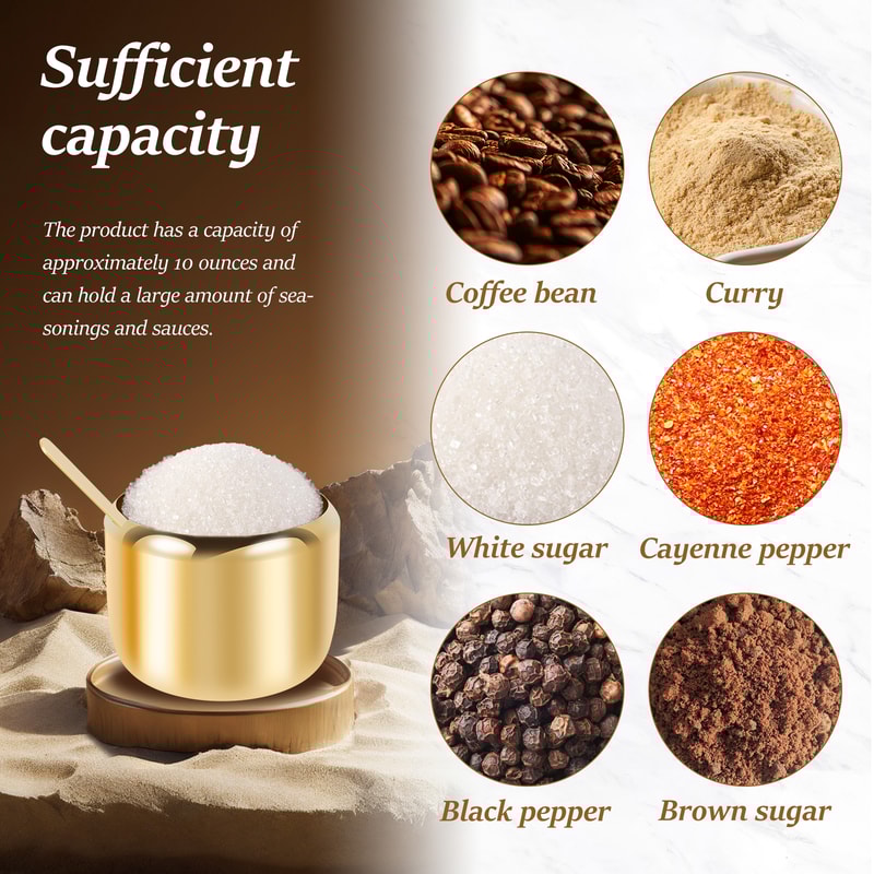 Stainless Steel Sugar Jar with Clear Glass Lid and Spoon, Multifunctional Container for Salt, Candy, and Coffee Beans