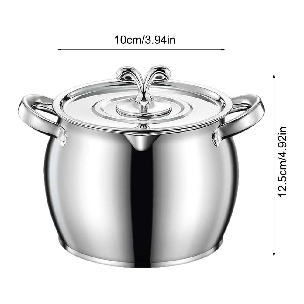 Grease Jar with Strainer Lid, Stainless Steel Fat Storage Canister for Kitchen Use, Cooking Baking