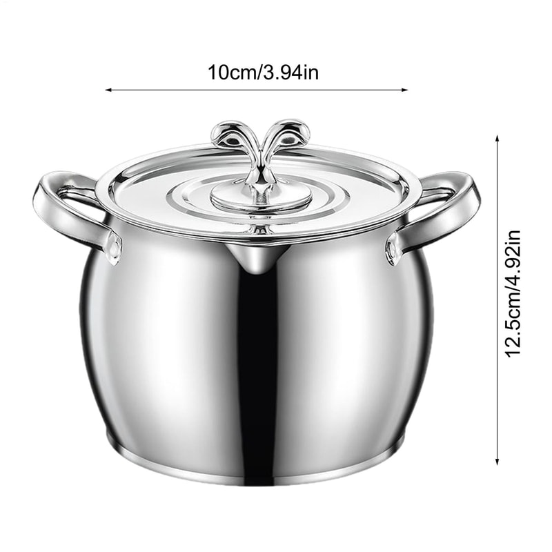 Grease Jar with Strainer Lid, Stainless Steel Fat Storage Canister for Kitchen Use, Cooking Baking