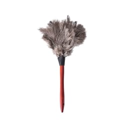 ostrich natural feather duster brush with wood handle for anti-static household and car dust cleaning tool