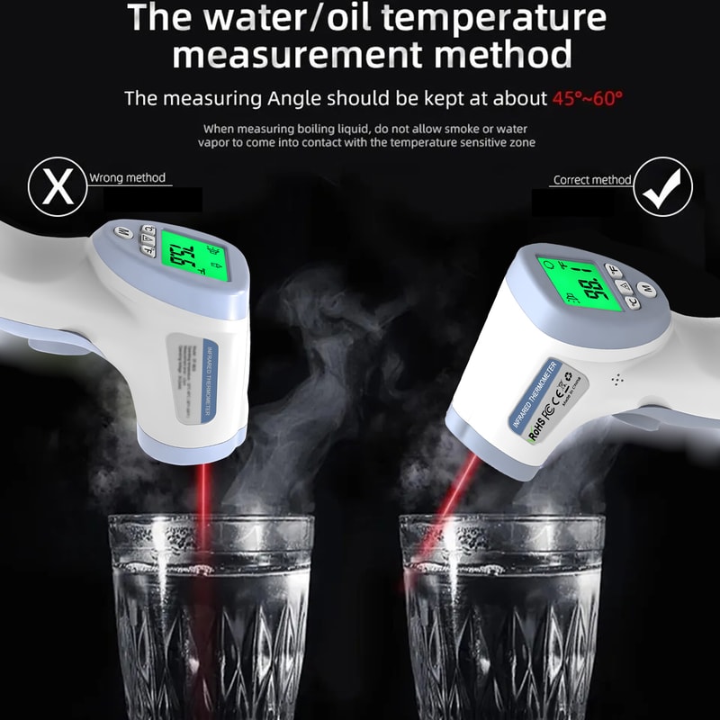 High Temperature Meter Probe Noncontact Infrared Laser Thermometer For Industrial Use 1