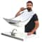 Beard Shaving Cape with Suction Cups, Mustache Shaving Apron for Easy Clean Up Hair Removal Tool for Men