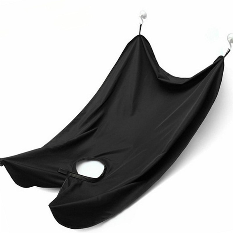 Beard Shaving Cape with Suction Cups, Mustache Shaving Apron for Easy Clean Up Hair Removal Tool for Men