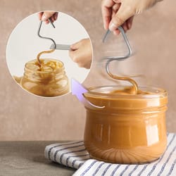 household peanut butter mixer and scraper, stainless steel butter and jam mixer, kitchen gadgets for easy spreading