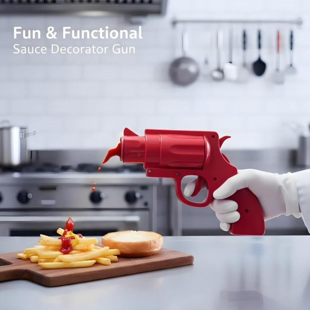 Plastic Sauce Bottle Creative Kitchen Gun Seasoning Bottle Squeeze Condiment Dispenser For Cooking 1