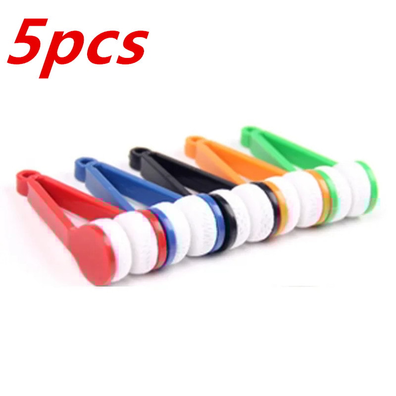 Portable Two-side Glasses Brush, Microfiber Cleaner Wiping Tool for Eyewear, Sunglasses, and Screen Rub