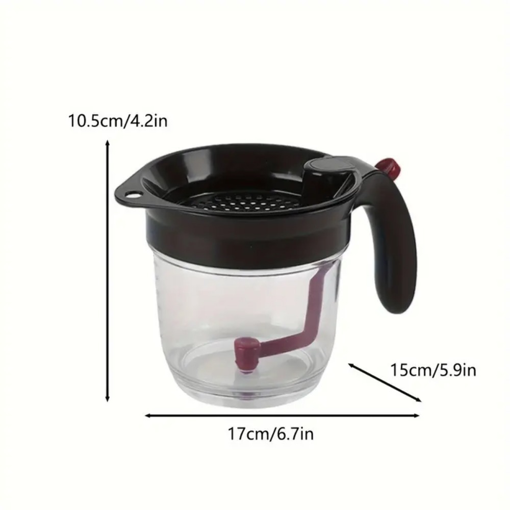 Fat Separator Bottom, Built-in Oil Strainer for Efficient Grease Separation, Essential Kitchen Utensil