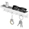 Wall Mounted Key Holder, Mail Shelf Organizer with Hooks for Kitchen and Bathroom Storage