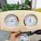 Wooden Sauna Thermometer, Weat Box Accessories, Humidity Meter for Sauna