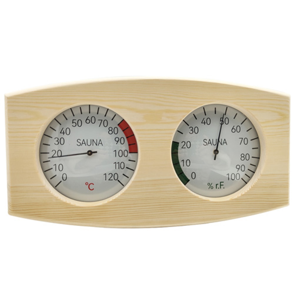 Wooden Sauna Thermometer, Weat Box Accessories, Humidity Meter for Sauna