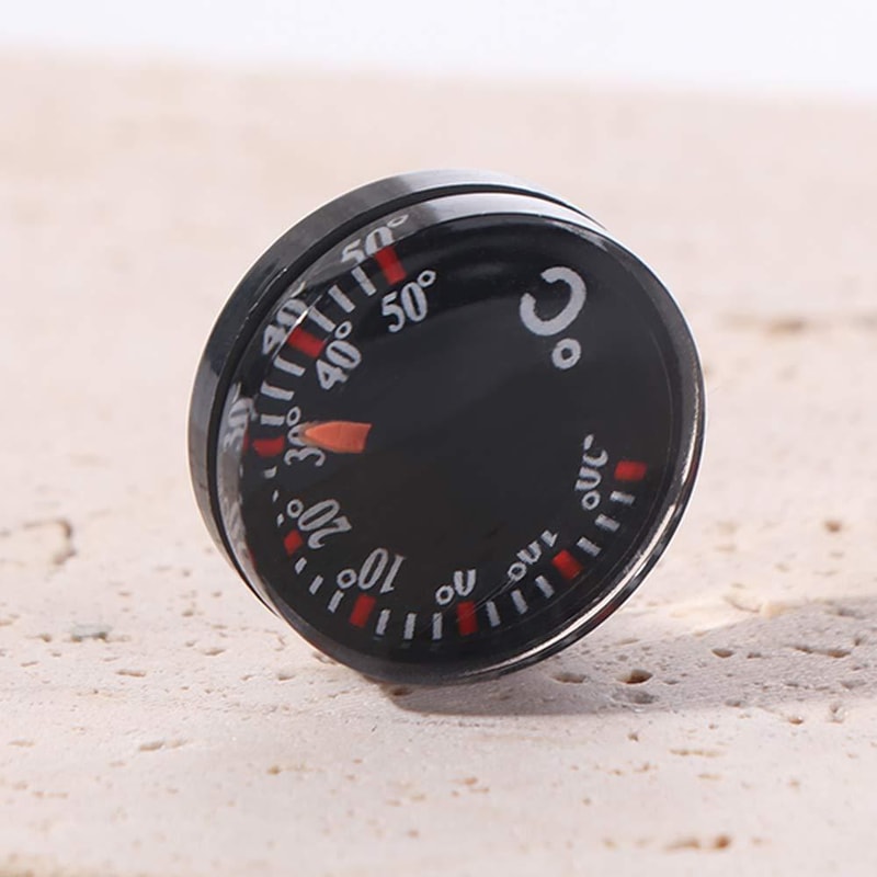 Practical Mini Circular Thermometer Plastic Waterproof Dial Thermometer for Office with High Accuracy Scale Measurement