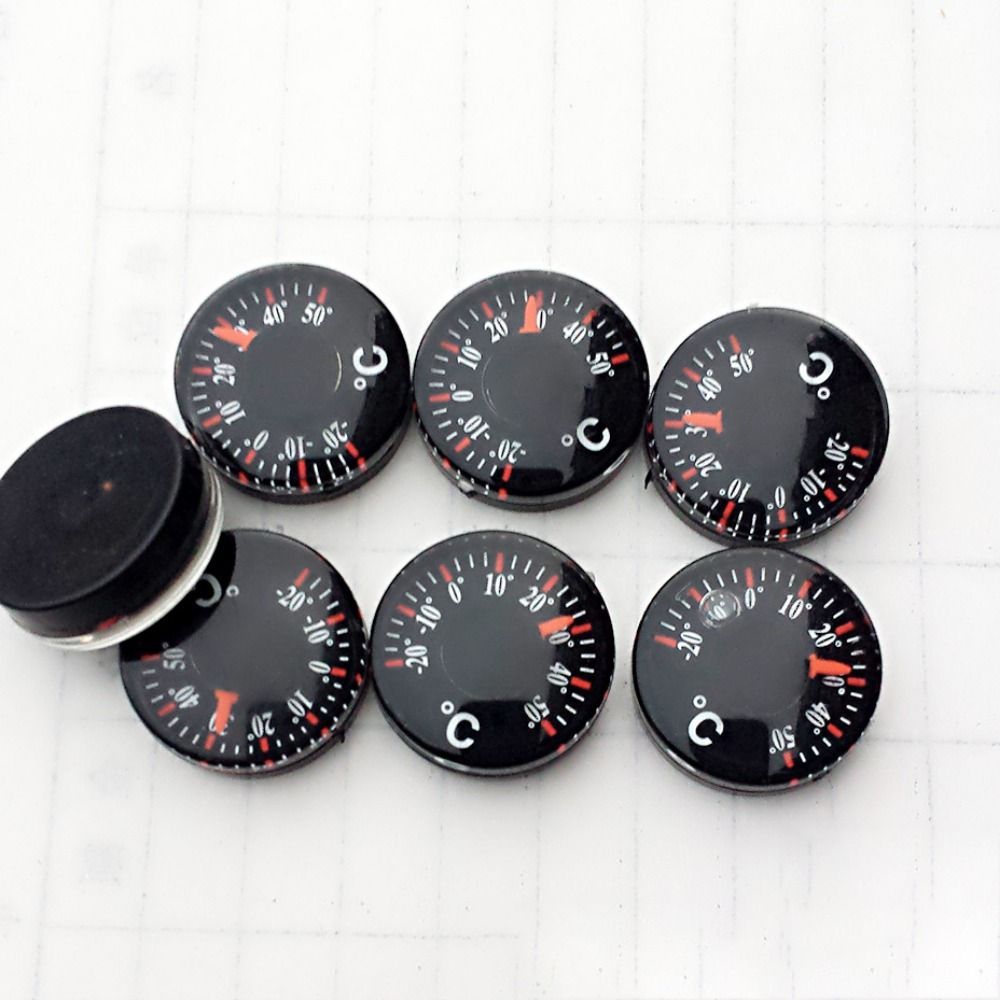 Practical Mini Circular Thermometer Plastic Waterproof Dial Thermometer for Office with High Accuracy Scale Measurement