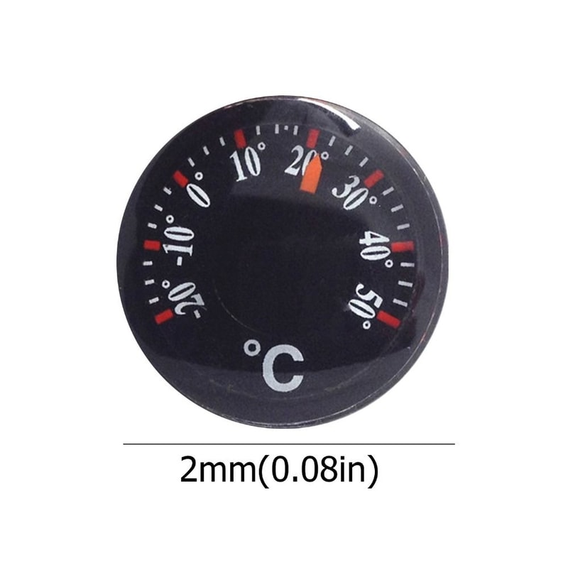 Practical Mini Circular Thermometer Plastic Waterproof Dial Thermometer for Office with High Accuracy Scale Measurement