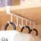 Multifunction Hook Coffee Cup Mug Holder Shelf Organizer, Black White Kitchen Cabinet Storage