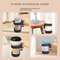 New Plastic Desk Cup Holder, Anti Spill Portable Cup Storage Rack, Multi-functional Punch-free Table Fixed Storage Rack