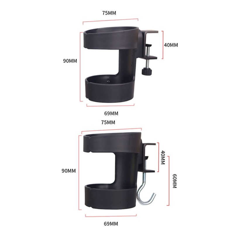 New Plastic Desk Cup Holder, Anti Spill Portable Cup Storage Rack, Multi-functional Punch-free Table Fixed Storage Rack