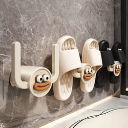 cartoon slippers hook bathroom slipper rack, shoe holder, drainage stand for bathroom bedroom storage organizer