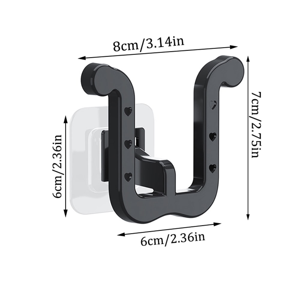 Wall Mounted Ushaped Slipper Rack Bathroom Storage Sandal Holder For Toilet Drainage 3