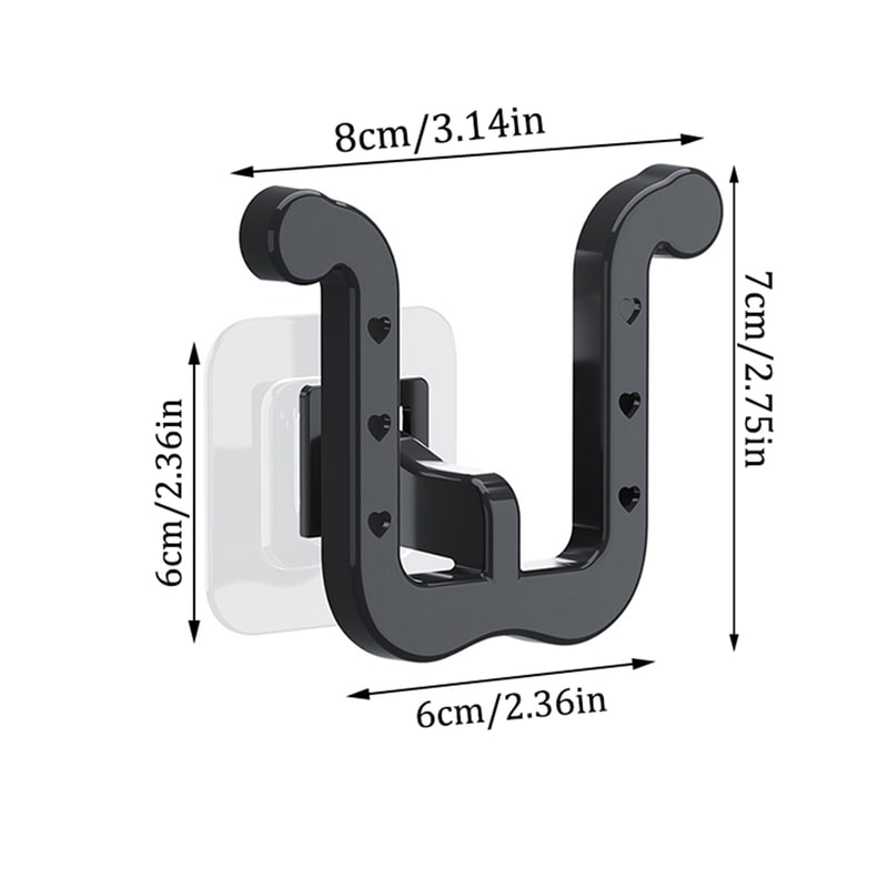 Wall Mounted Ushaped Slipper Rack Bathroom Storage Sandal Holder For Toilet Drainage 3