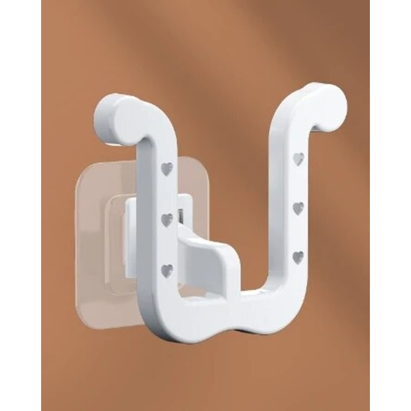 Wall Mounted Ushaped Slipper Rack Bathroom Storage Sandal Holder For Toilet Drainage 8