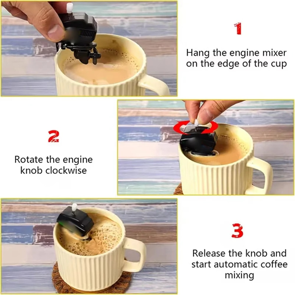 Boat Motor Coffee Stirrer, Novelty Coffee Mixer, Boat Engine Drink Stirring Gadget