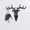 Wall Hanging Hook With Vintage Deer Antlers For Scarf Clothes And Key Storage 2