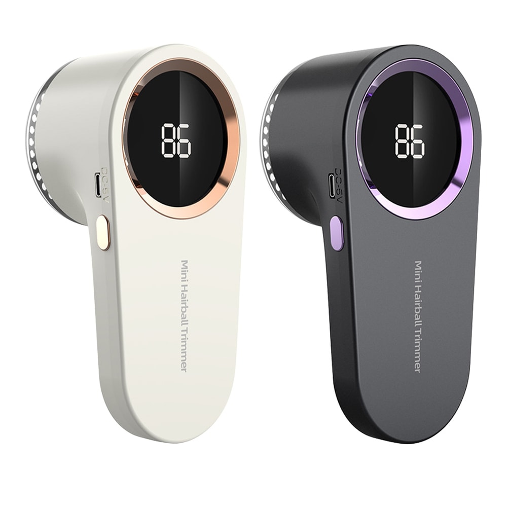 Electric Lint Remover Fabric Shaver USB Rechargeable Digital Display Fluff Remover for Clothes Sweater