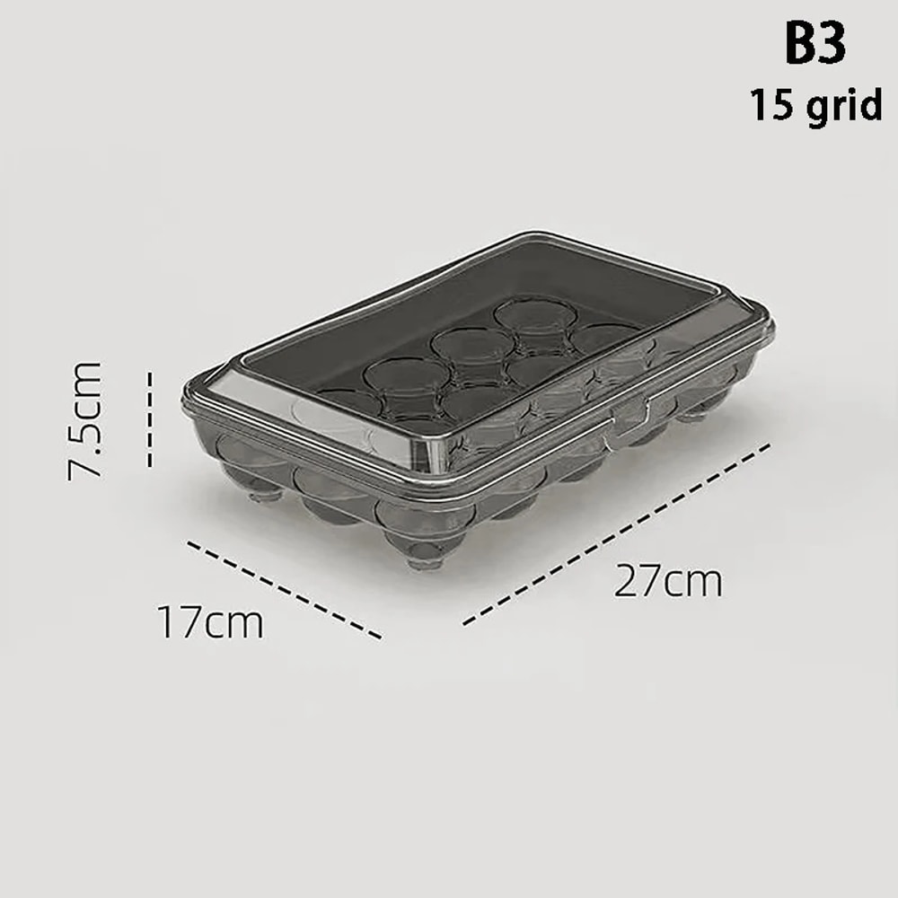 Transparent Plastic Egg Storage Box Portable Egg FreshKeeping Case Refrigerator Egg Storage Contain 11