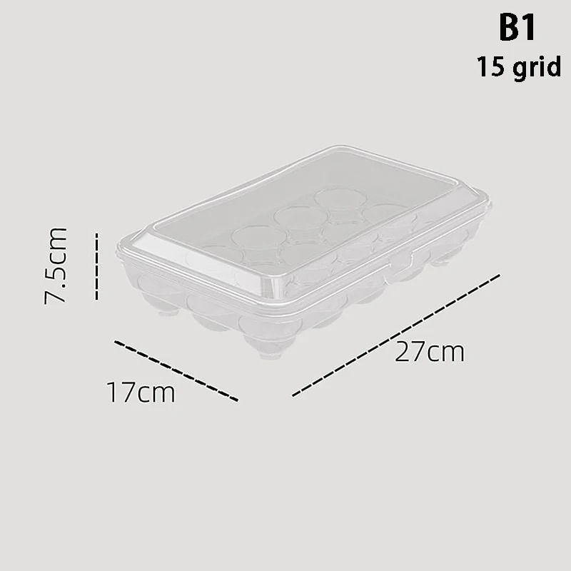 Transparent Plastic Egg Storage Box Portable Egg FreshKeeping Case Refrigerator Egg Storage Contain 9