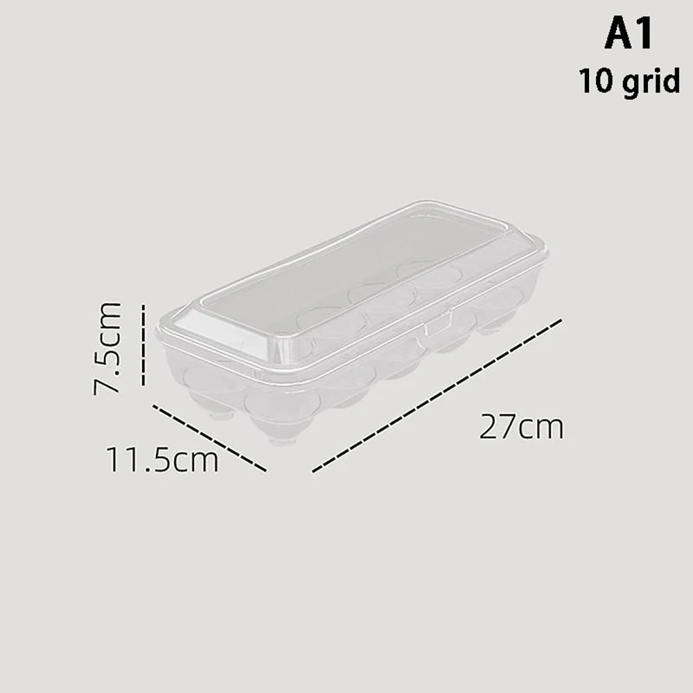 Transparent Plastic Egg Storage Box Portable Egg FreshKeeping Case Refrigerator Egg Storage Contain 6