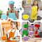 Children Chef Apron For Kitchen Boys Girls Baby Pinafore Hat Sets Perfect For Kitchen Craft Cooking 0
