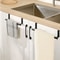 Stainless Steel No Drilling Stretchable Towel Rack, Kitchen Cabinet Door Back Cloth Hanger