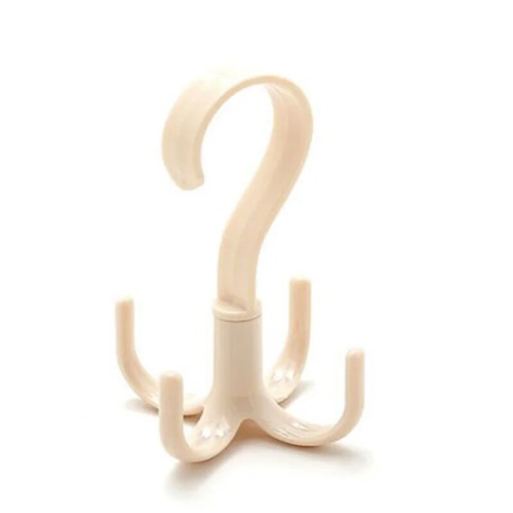 Creative Multifunctional Rotatable Four Claw Hooks Coat Hanger, Bags Scarf Storage Organizer