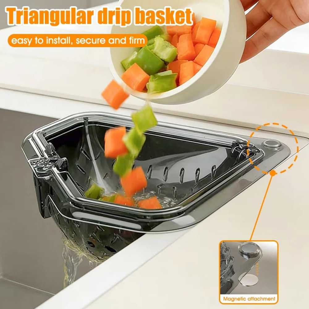 Separate Antileak Sink Drain Basket Removable Bottom Cover Easy Cleaning Kitchen Sink Strainer 2