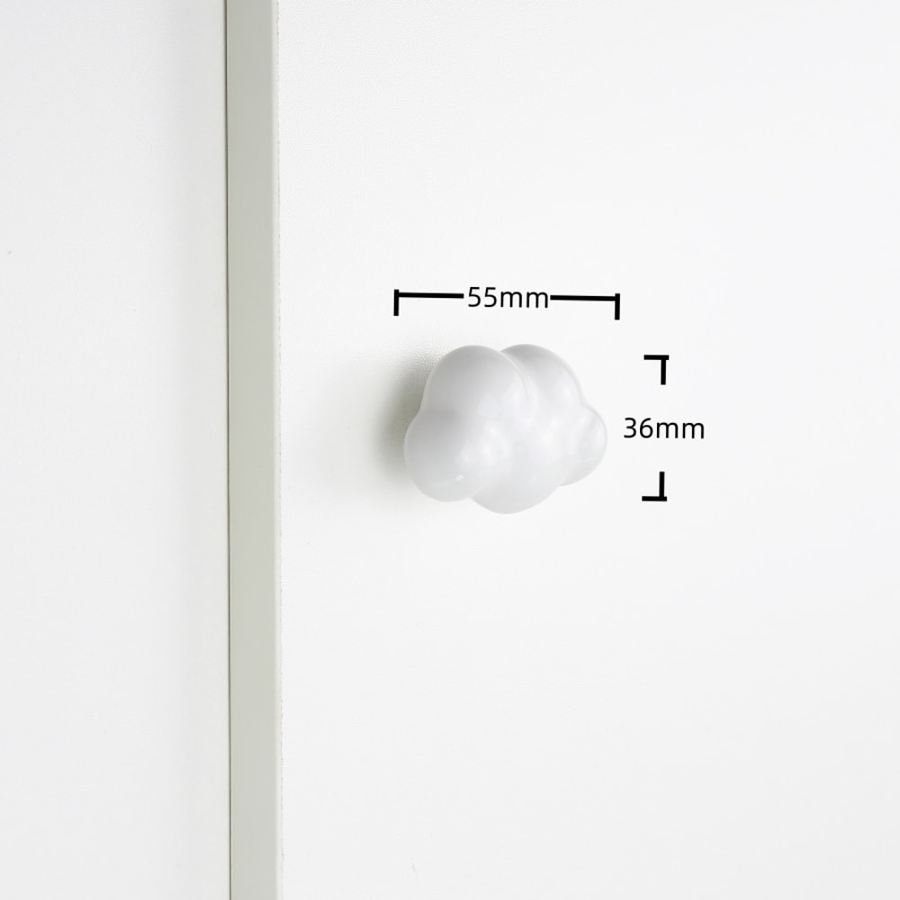 Cute Childrens Room Cabinet Knobs Stars Clouds Moons Ceramic Drawer Handles For Wardrobes And Doors 8