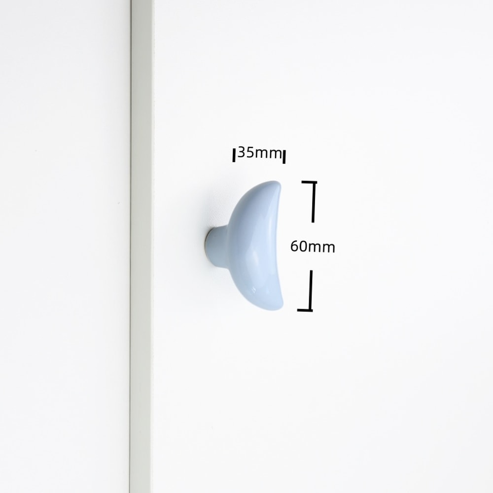 Cute Childrens Room Cabinet Knobs Stars Clouds Moons Ceramic Drawer Handles For Wardrobes And Doors 12